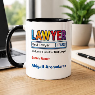 Taza Abogado Personalizado Divertido Mejor