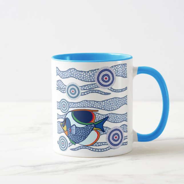 Taza aborigen de los pescados (Derecha)