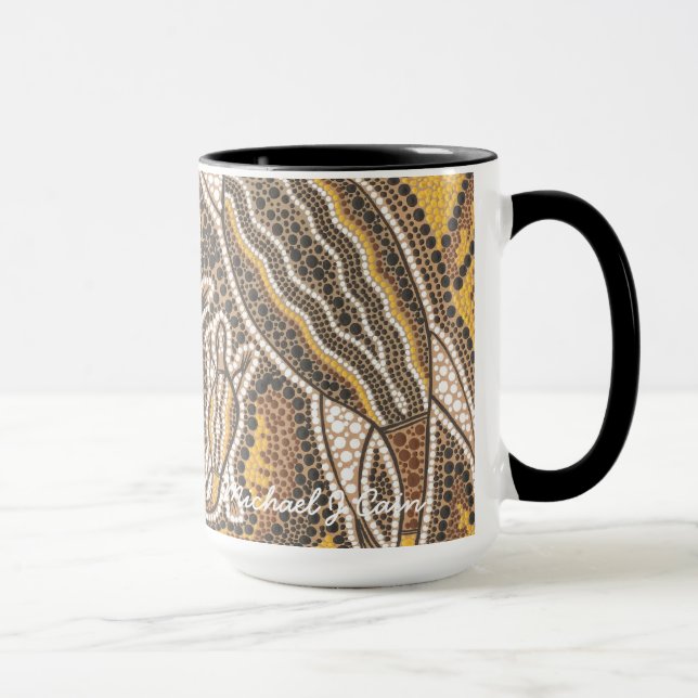 Taza aborigen del arte (Derecha)