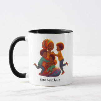 Taza Abrace alegre del amor de una madre