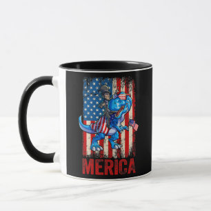 Taza Abraham Lincoln 4 de julio Dino Boys Hombres