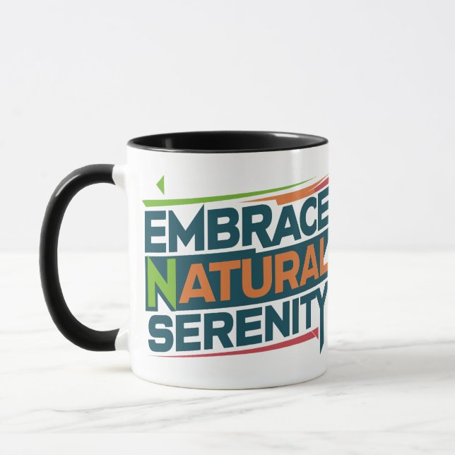 Taza Abrazar la serenidad natural (Izquierda)