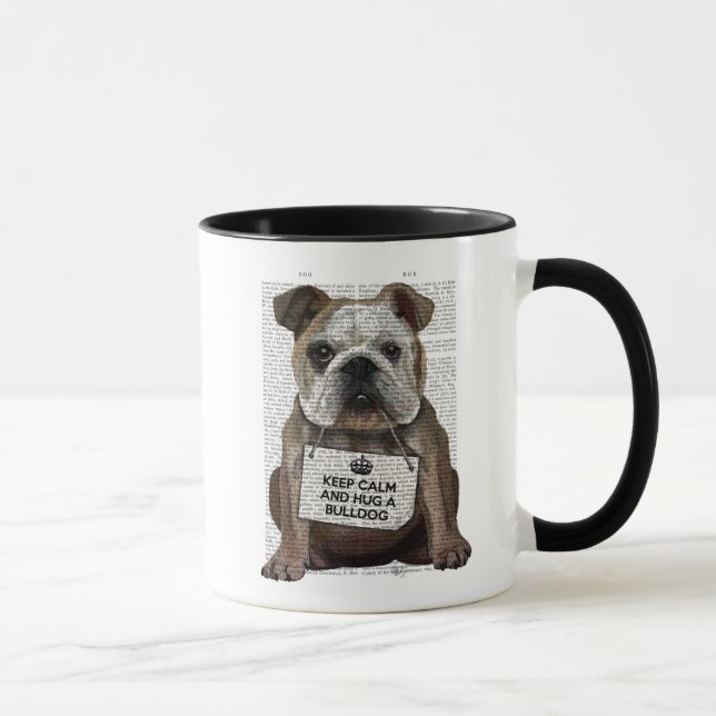 Taza Abrazarse de Bulldog (Derecha)