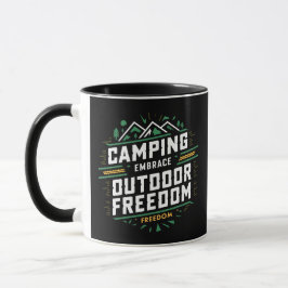 Taza Abrazo de camping libertad al aire libre, barbilla
