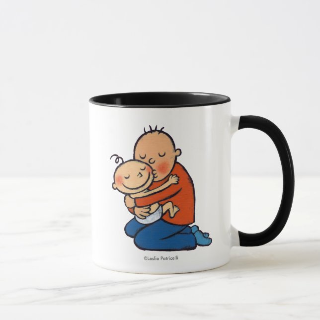 Taza Abrazo del papá y del bebé (Derecha)