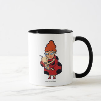 Taza Abrazos grandes del hola de la tía en rojo