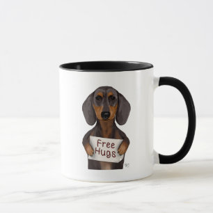 Taza Abrazos gratis de Dachshund