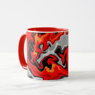 Taza Abstracción feroz - Un flujo de colores cambiante