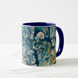 Taza Abstracción subacuática Fantasía