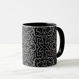Taza Abstract Arrow Grunge Pattern And Soft Pastels