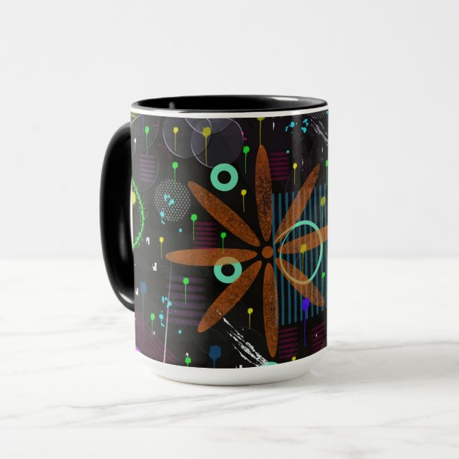 Taza Abstract Art: Satellite  (Anverso izquierdo)