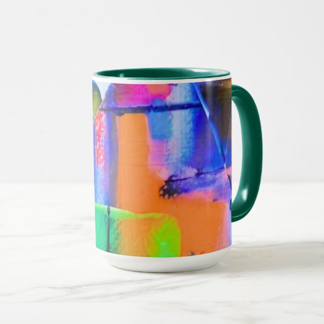 Taza Abstract Background Colorful (Anverso derecho)
