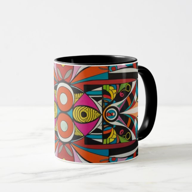 Taza abstract color coffee mug (Anverso derecho)