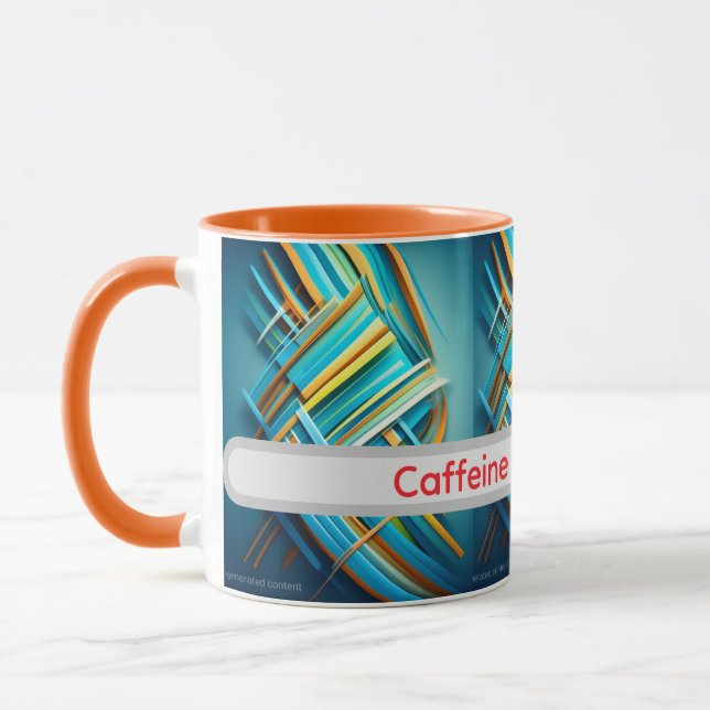 Taza abstract design funny mug for girlfriend (Izquierda)