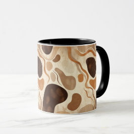 Taza Abstract Nature Motif Mug – Soft Organic Elements