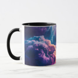 Taza Abstract Space Nebula Art - Colorful Cosmic