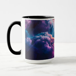 Taza Abstract Space Nebula Art - Colorful Cosmic