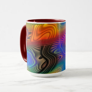 Taza Abstract Waves Mug