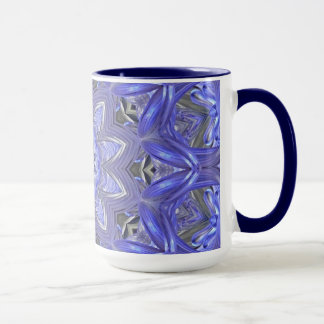 Taza abstracta azul