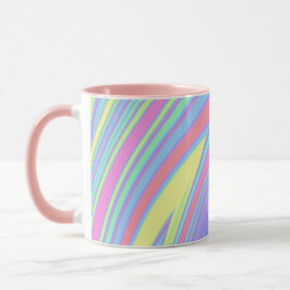 Taza abstracta colorida