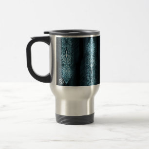 Taza abstracta de cristal del viaje de la foto de