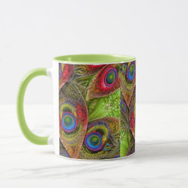 Taza abstracta de paisley