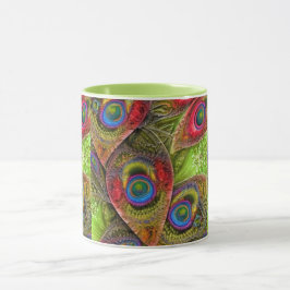 Taza abstracta de paisley