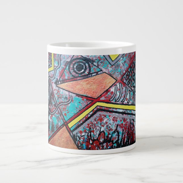 Taza abstracta del diseño I (Frente)