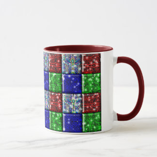 Taza abstracta del navidad