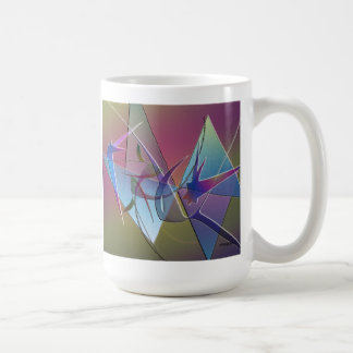 taza abstracta del pájaro