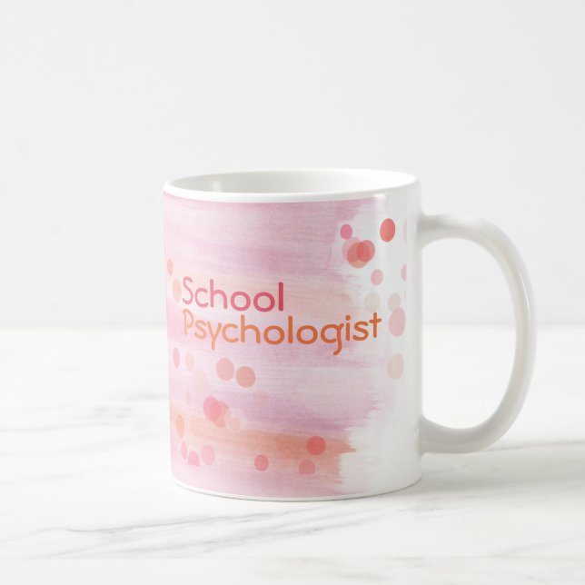 Taza abstracta del psicólogo de la escuela de la (Derecha)