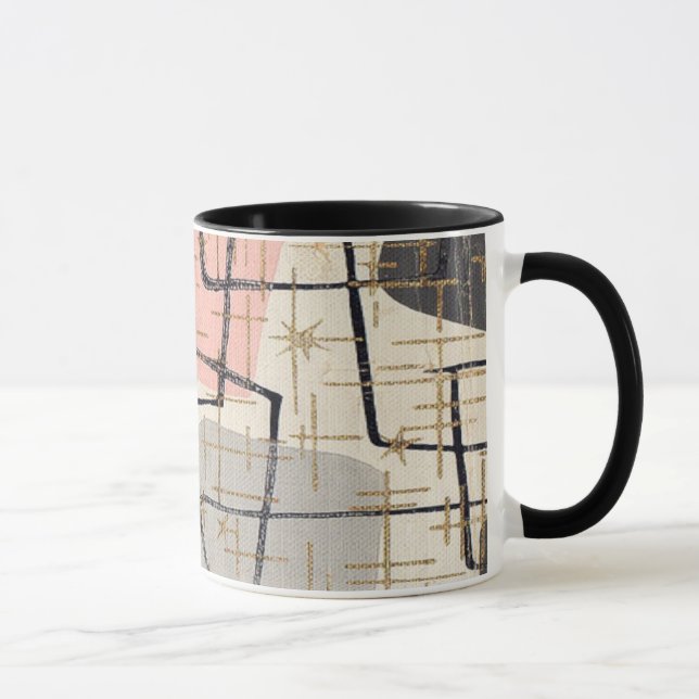 Taza abstracta moderna de los mediados de siglo (Derecha)