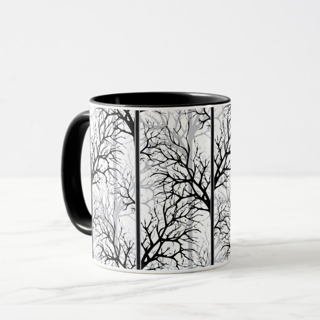 Taza Abstracto blanco y negro (Anverso izquierdo)
