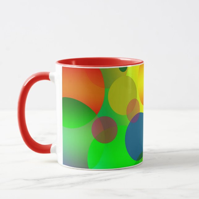 TAZA ABSTRACTO CÍRCULOS CAFÉ MUG (Izquierda)