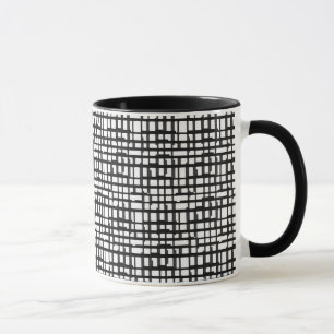 Taza Abstracto Cuadrícula óptica cerámica Mug