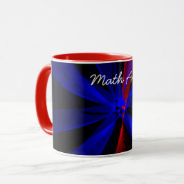 Taza Abstracto de arándano azul Math geométrica arte ca