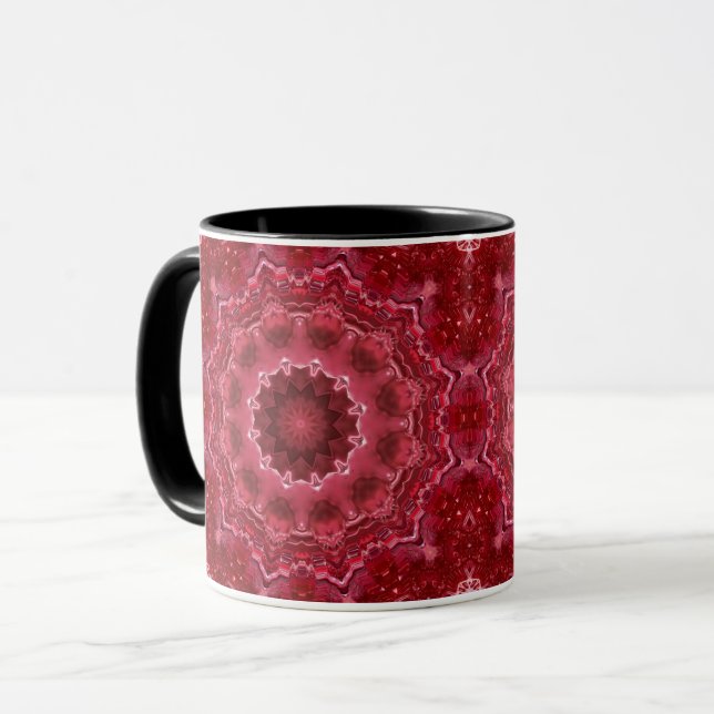 Taza Abstracto, mandala, caleidoscopio (Anverso izquierdo)