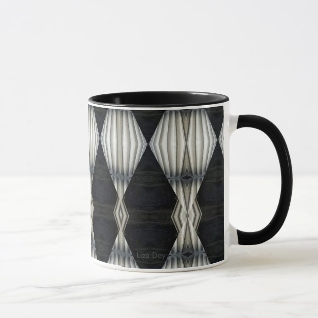 Taza Abstracto negro y blanco Mug 2 (Derecha)