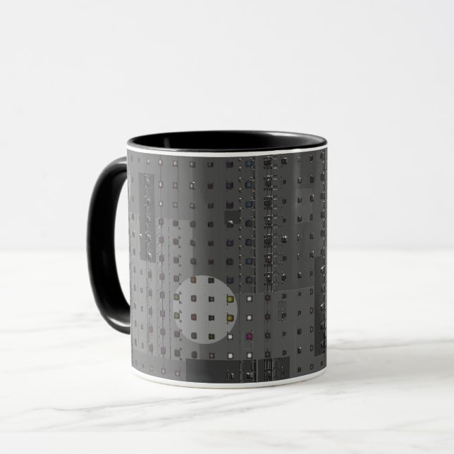 Taza Abstracto Oscuro (Anverso izquierdo)