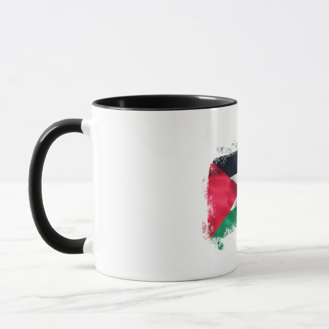 Taza abstrak Ekspresionisme palestina (Izquierda)