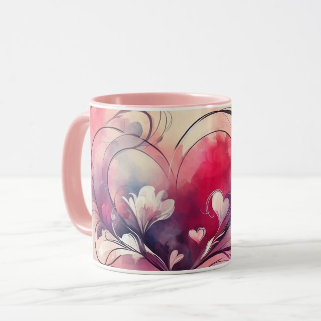 Taza Abuela Corazón de Amor Mug (Anverso izquierdo)