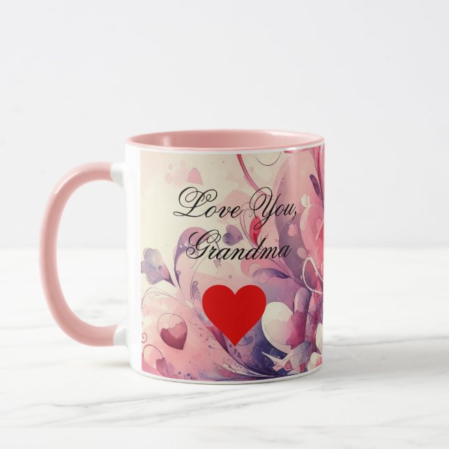 Taza Abuela Corazón de Amor Mug (Izquierda)