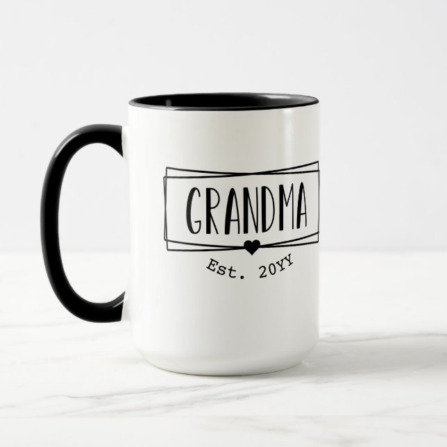 Taza Abuela Est Abuela Nueva abuela Regalos (Izquierda)