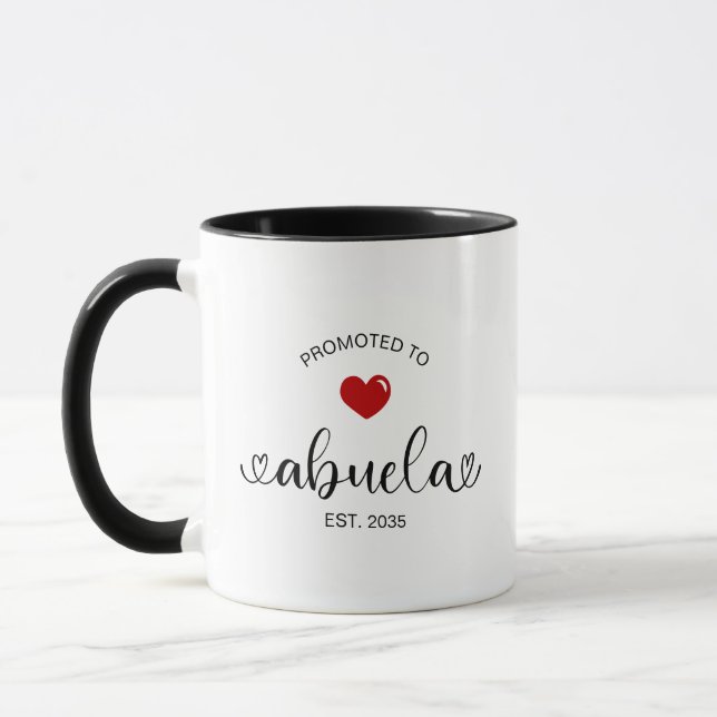 Taza Abuela Established New Grandmother Gift (Izquierda)