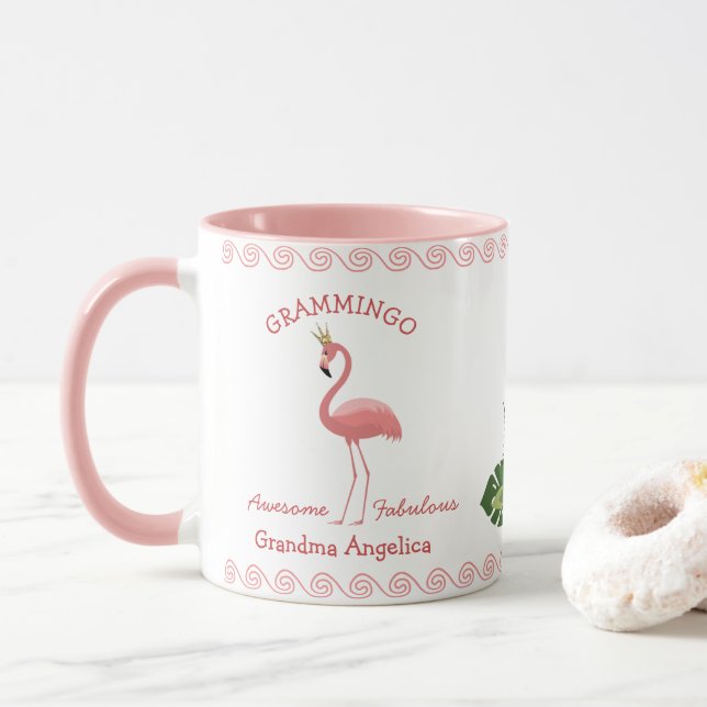 Taza Abuela Grammingo: Fabulosos nombres de nietos (Con donut)