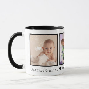 Taza Abuela Impresionante Multi Foto Personalizada