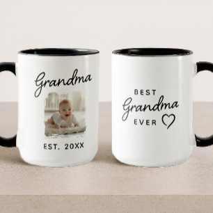 Taza Abuela la Mejor Foto Fecha de Establecimiento