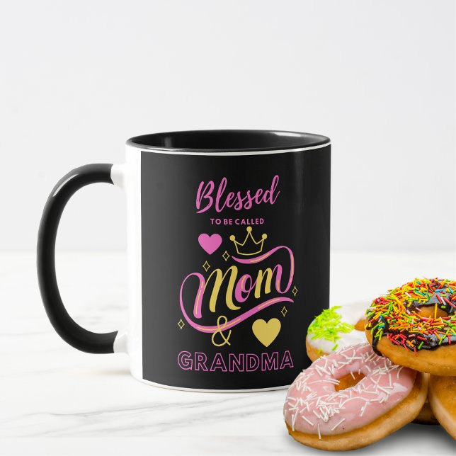 Taza Abuela Mug - Bendita de ser llamada mamá y abuela (Subido por el creador)