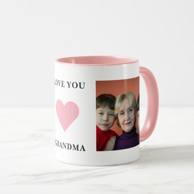 Taza Abuela Nana Nonna Foto Familiar Ama Abuela (Anverso derecho)