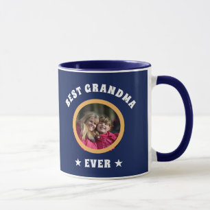 Taza Abuela Personalizada La Mejor de Todas Foto Famili